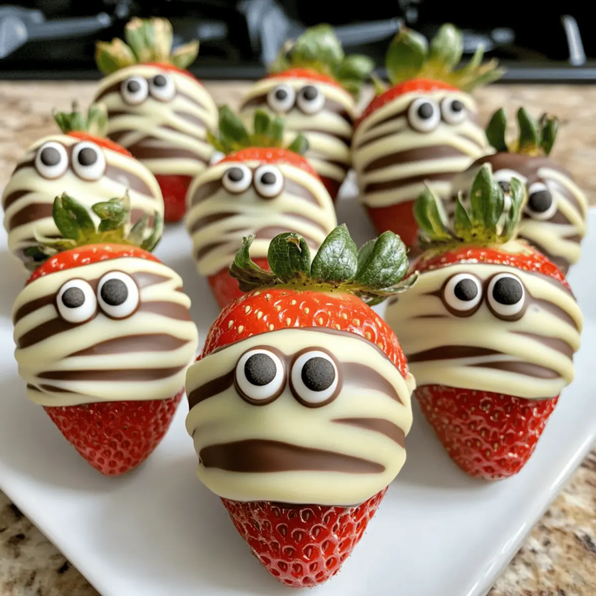 Halloween-Erdbeeren: Gruselige, mit Schokolade überzogene Beeren für Partys