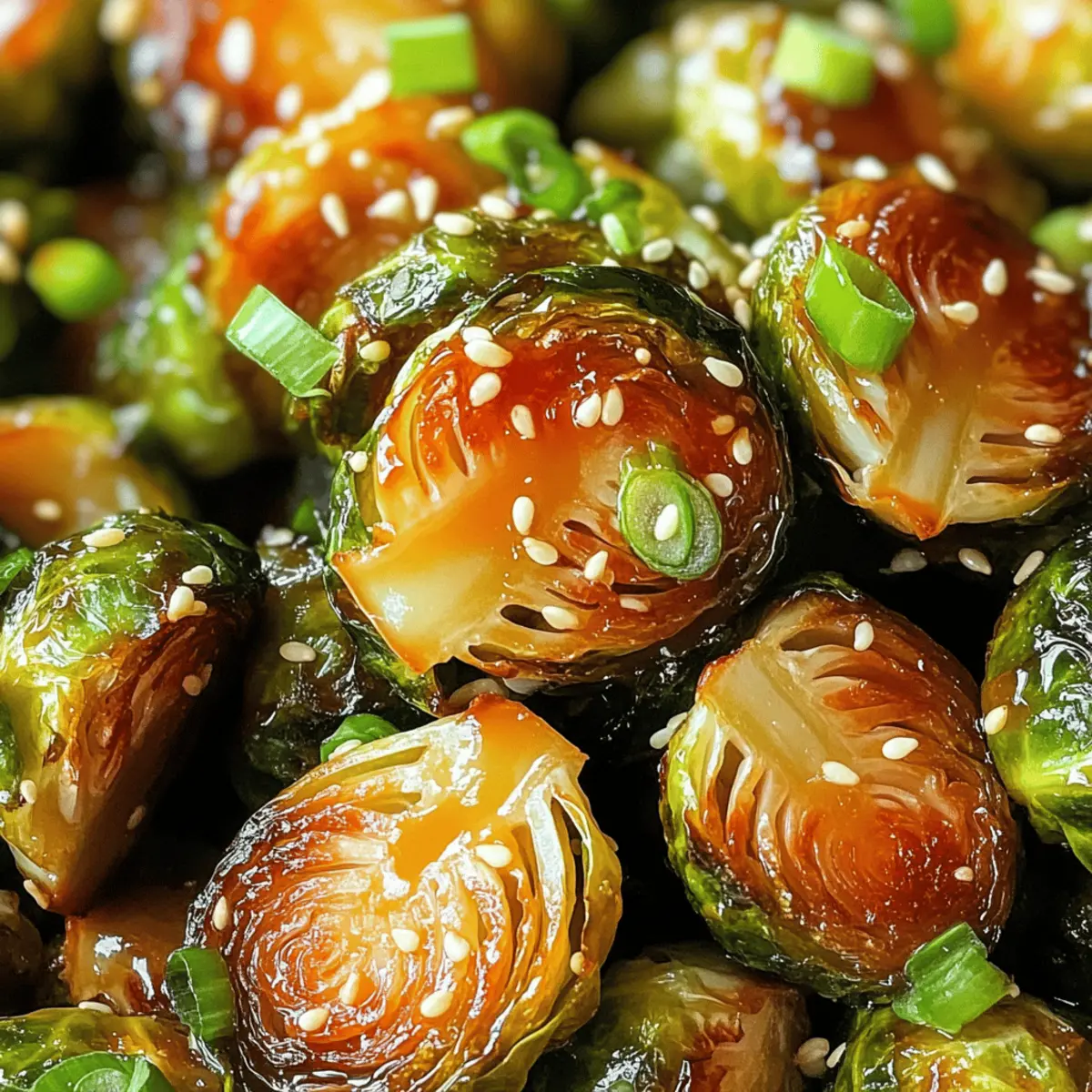 Honig Sriracha Rosenkohl einzigartiger Genuss