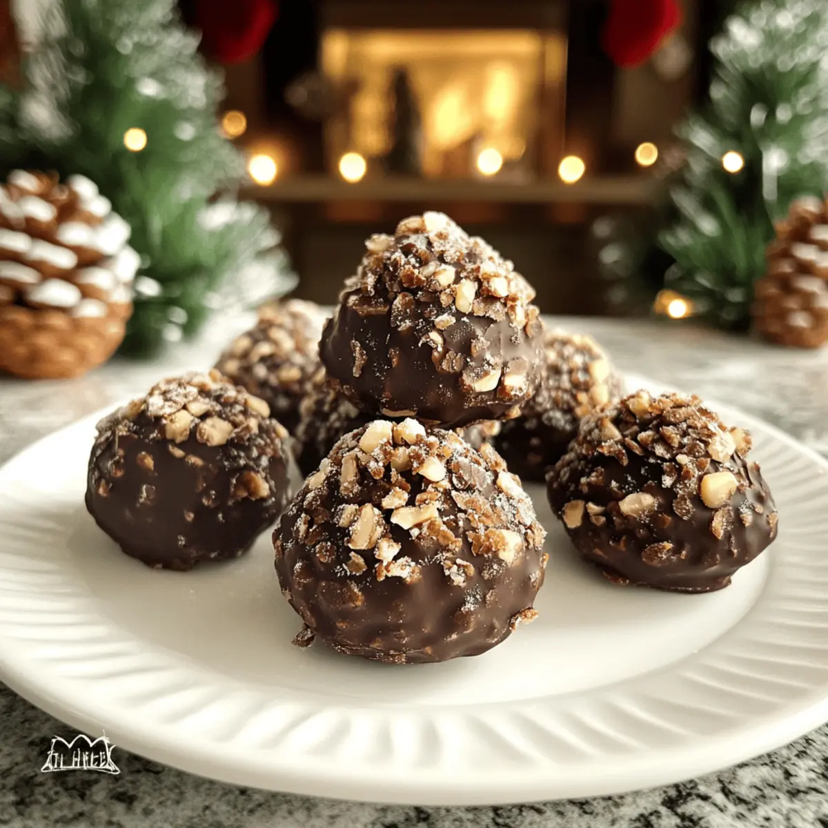 Vegane Tannenzapfentrüffel