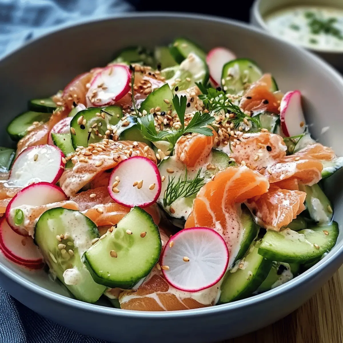 Sushi-Salat mit Stremellachs