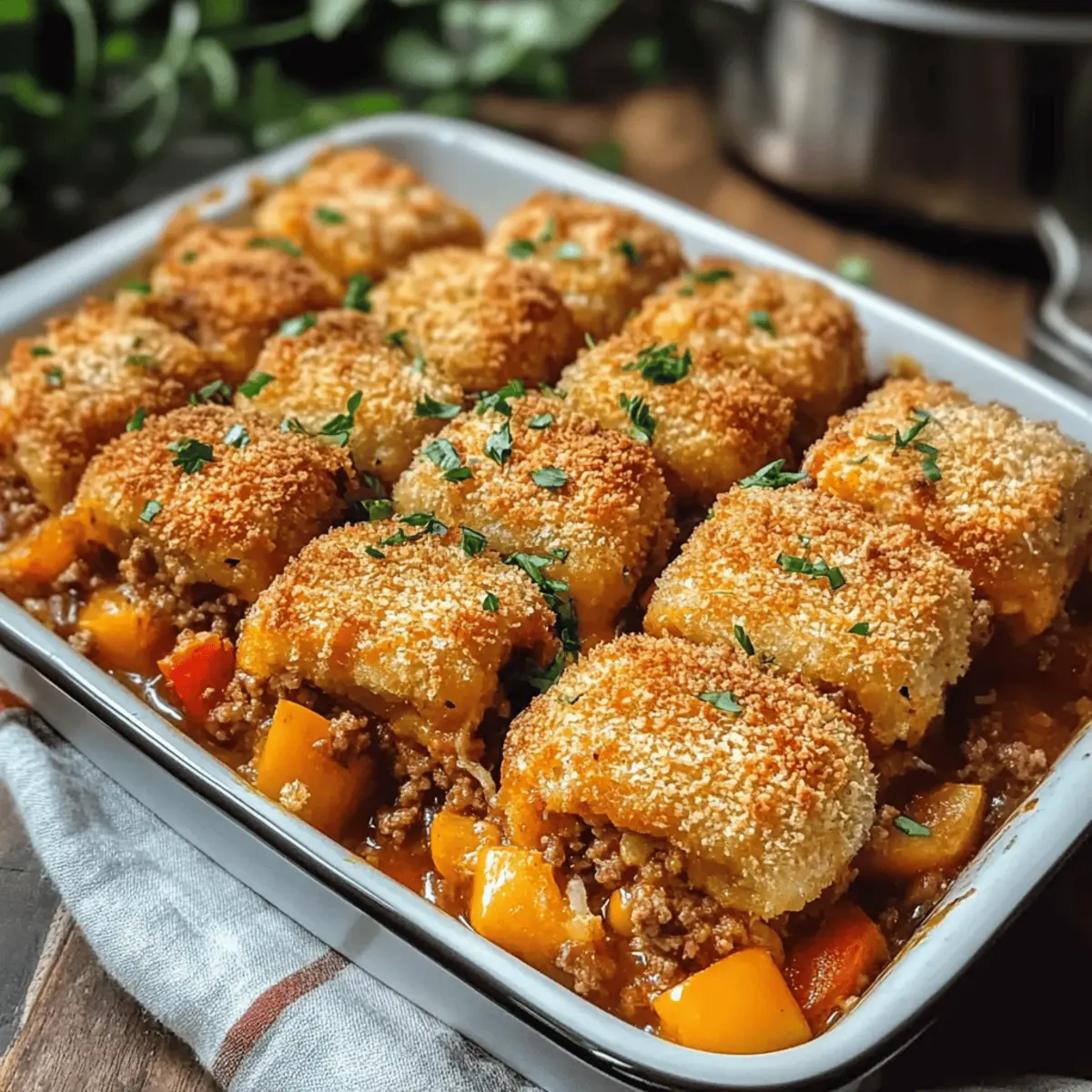 Kroketten-Hack-Auflauf