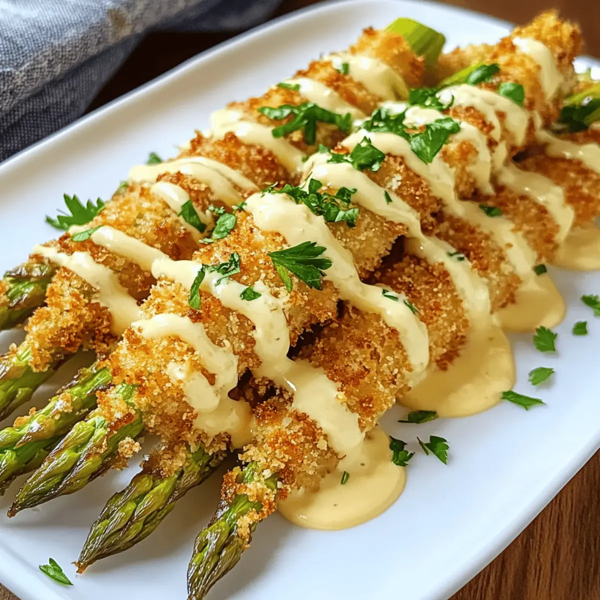 Knuspriger Spargel mit Parmesan Panade