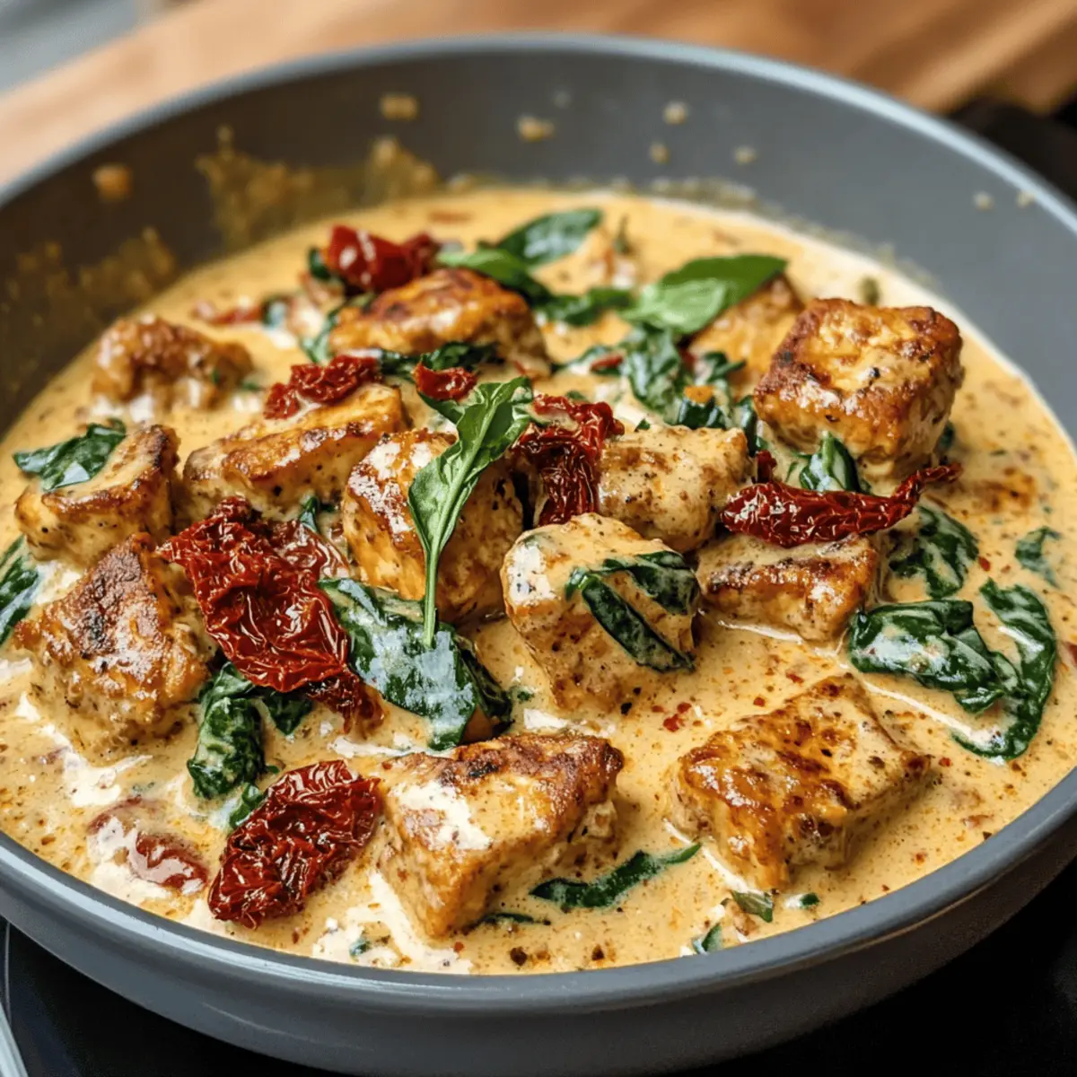 Cremiger „Heirate mich“-Tofu mit italienischem