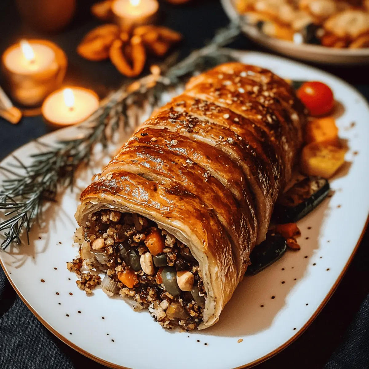 Vegetarischer Nussbraten, Entenkeulen mit Ofengemüse