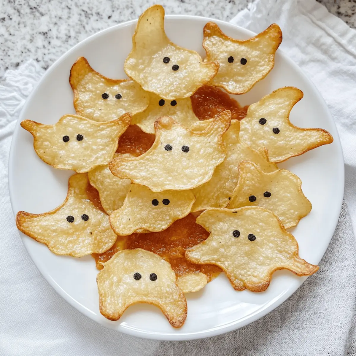 Spooky Gebackene Halloween Chips