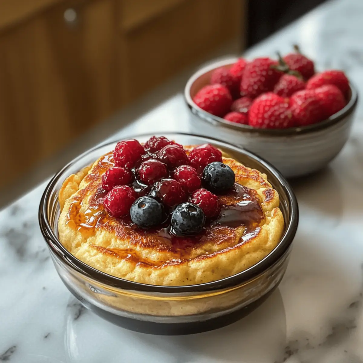 Gebackene Protein-Pfannkuchen-Schalen