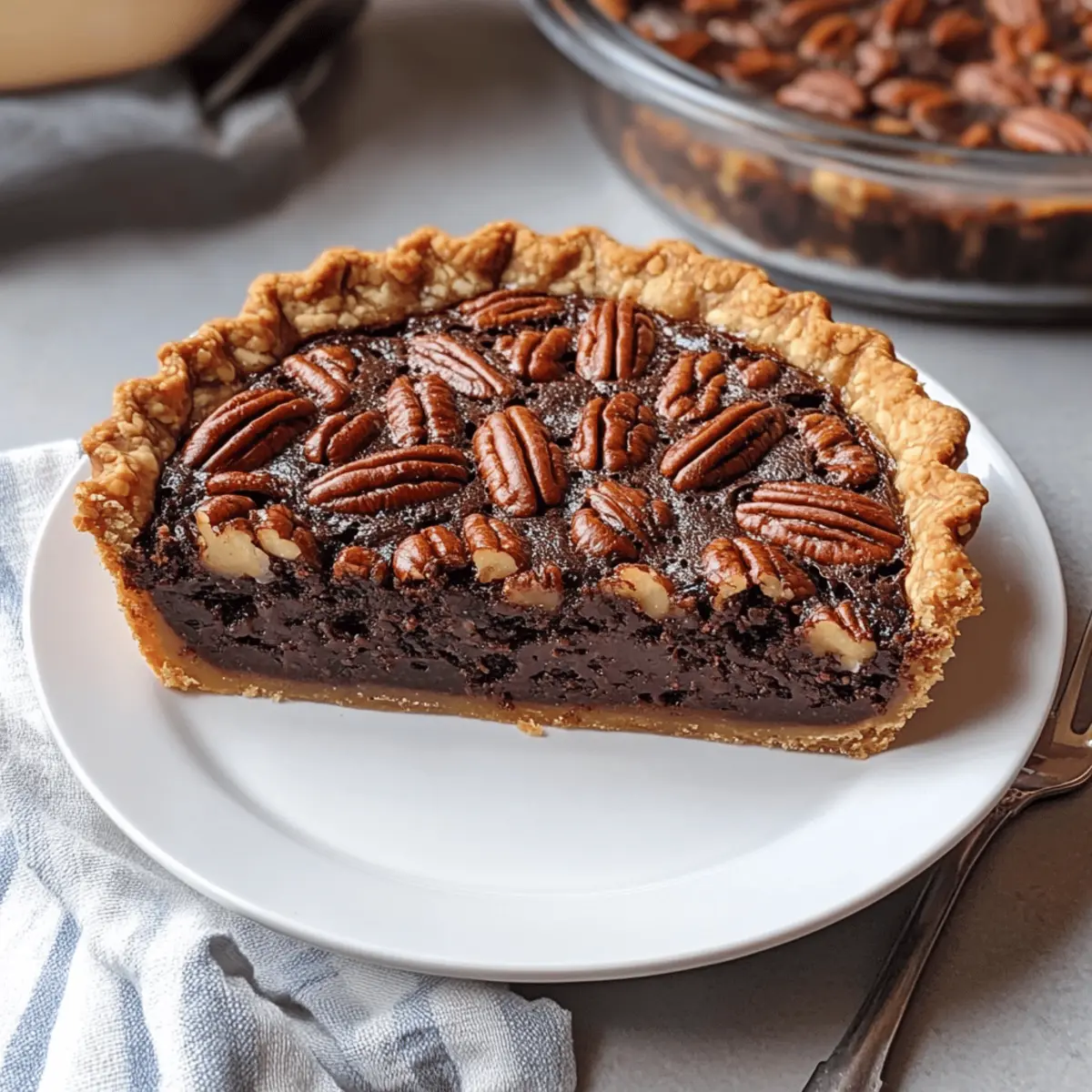 Brownie-Pekannusskuchen