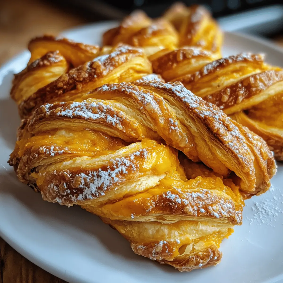 Kürbiskuchen-Drehungen