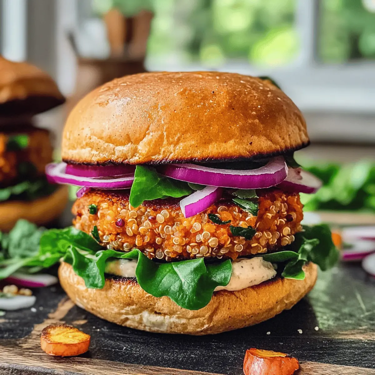 veganer Kürbisburger
