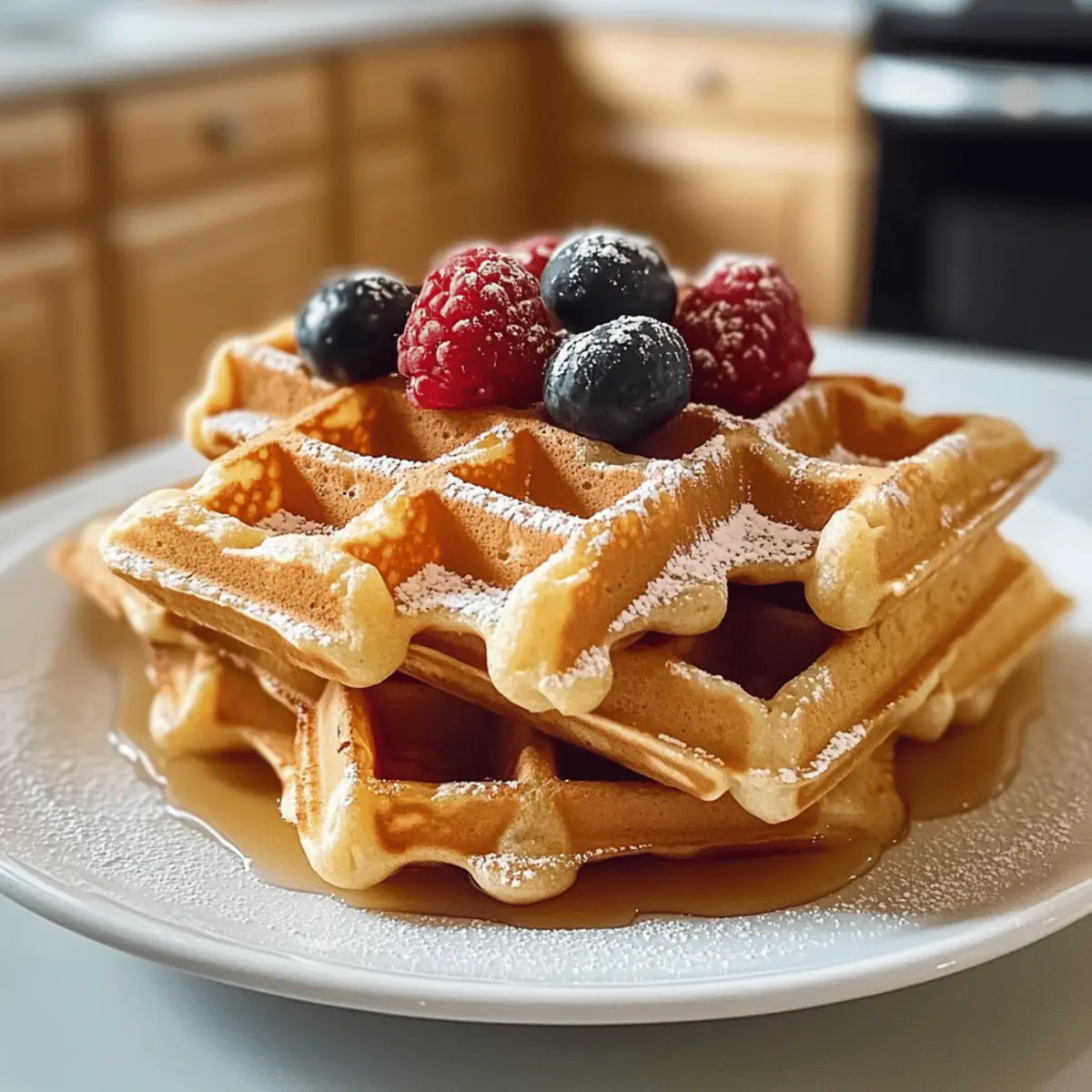 Haferflocken-Waffeln