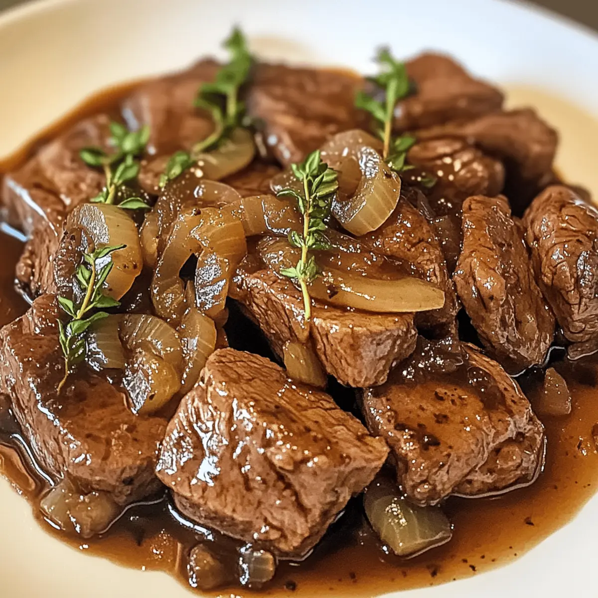 Zartes Rindfleisch in aromatischem Balsamico