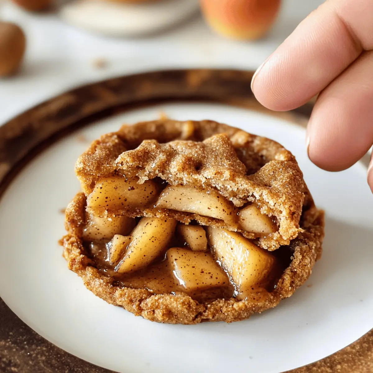 Apfelkuchenplätzchen mit Mandelmehl