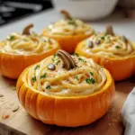 Kürbis-Alfredo-Pasta-Kessel