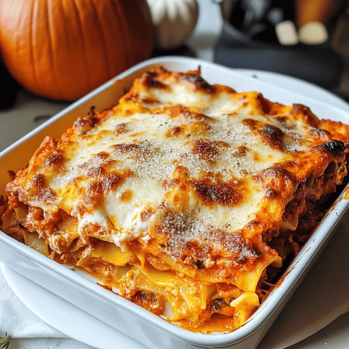 Kürbis Lasagne ~ vegetarisch, ohne Hackfleisch