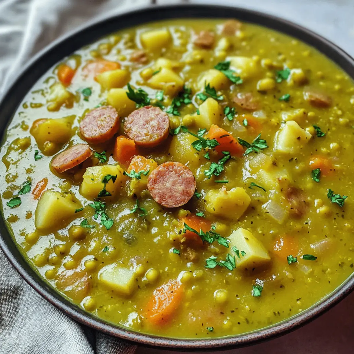 Erbseneintopf klassisch nach Omas Rezept