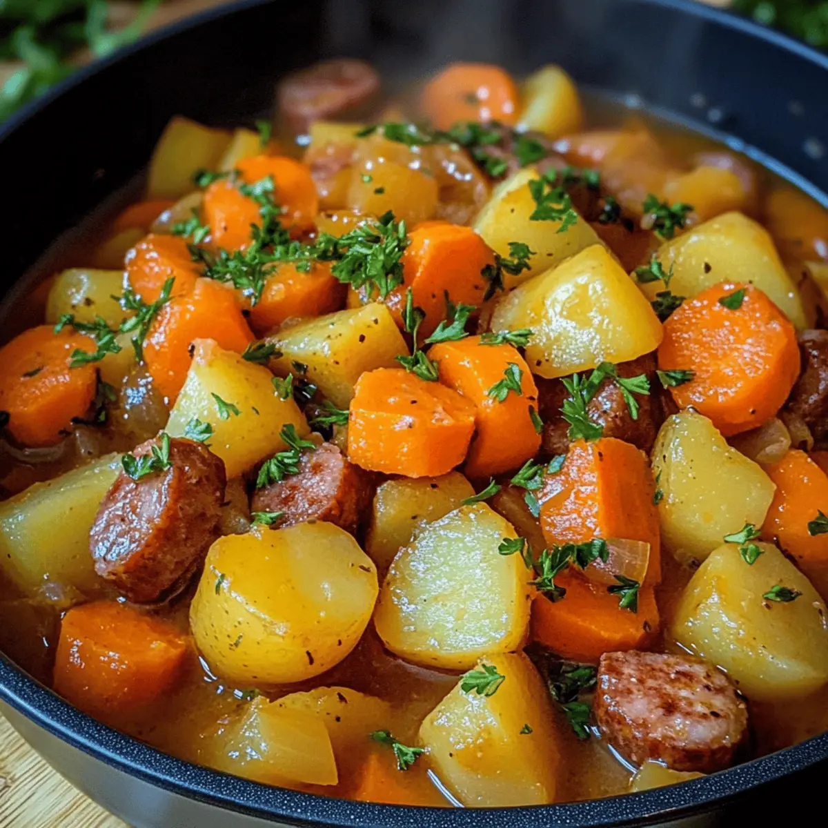 Mohren und Kartoffel Eintopf