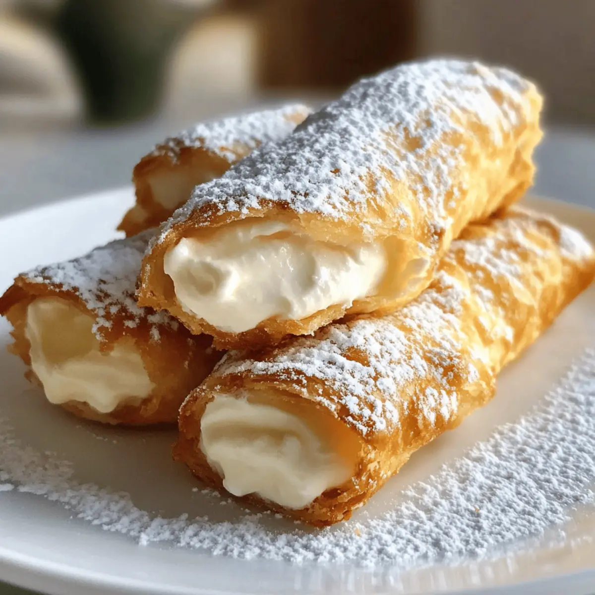 Cannoncini mit italienischer Creme