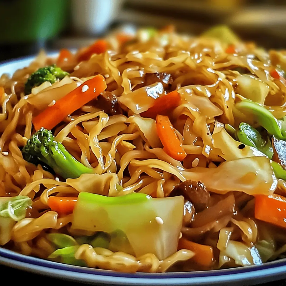 Chinakohl-Nudelpfanne