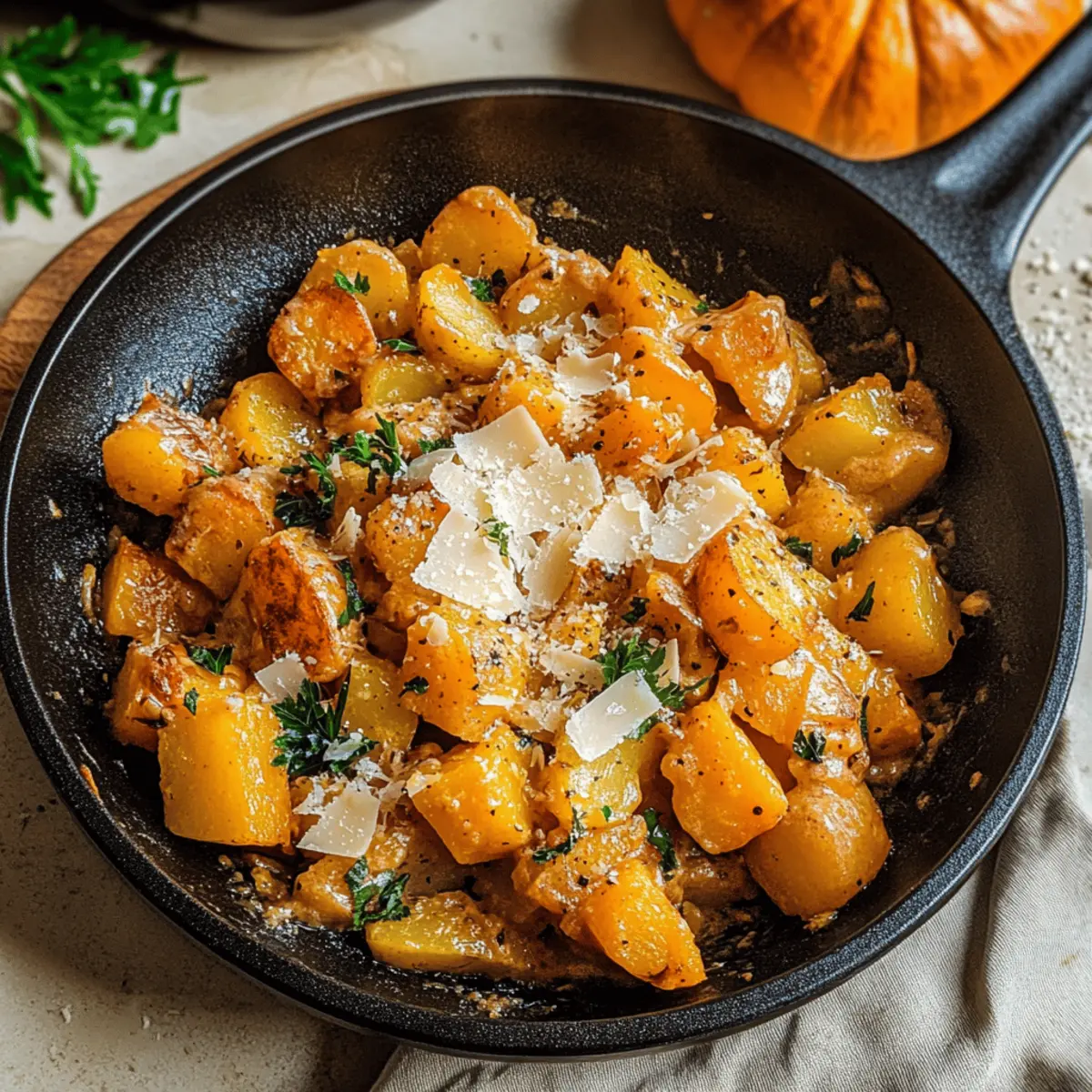 Kürbis Kartoffel Pfanne