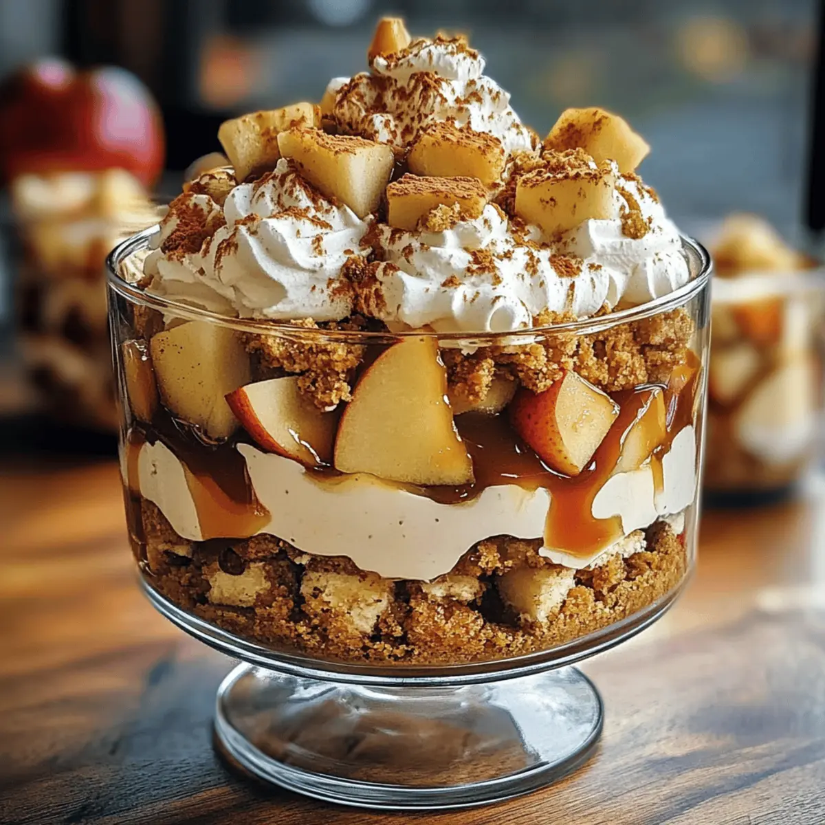 Bratapfel Karamell Trifle