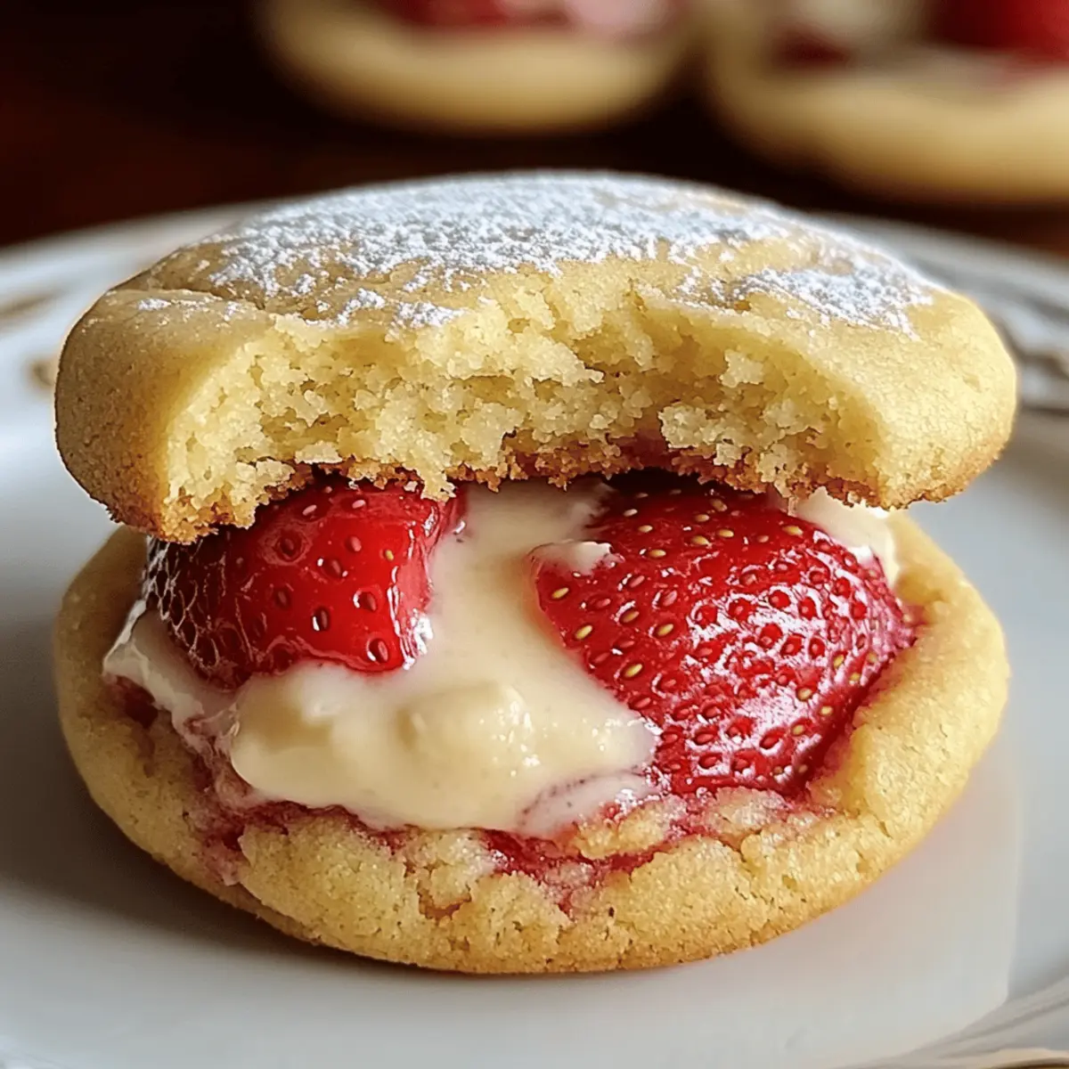 Erdbeer-Käsekuchen-Kekse
