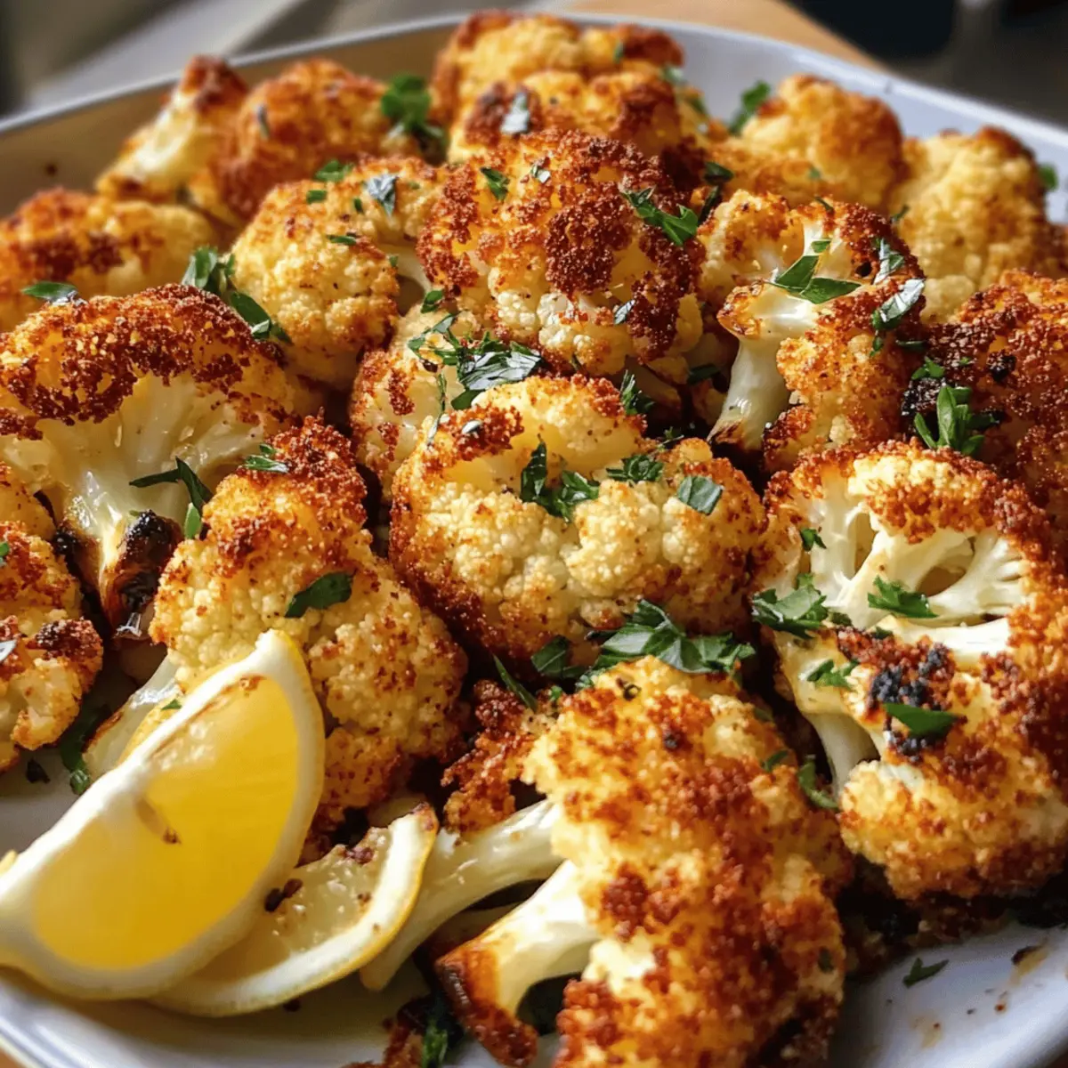 Crispy cauliflower from the oven