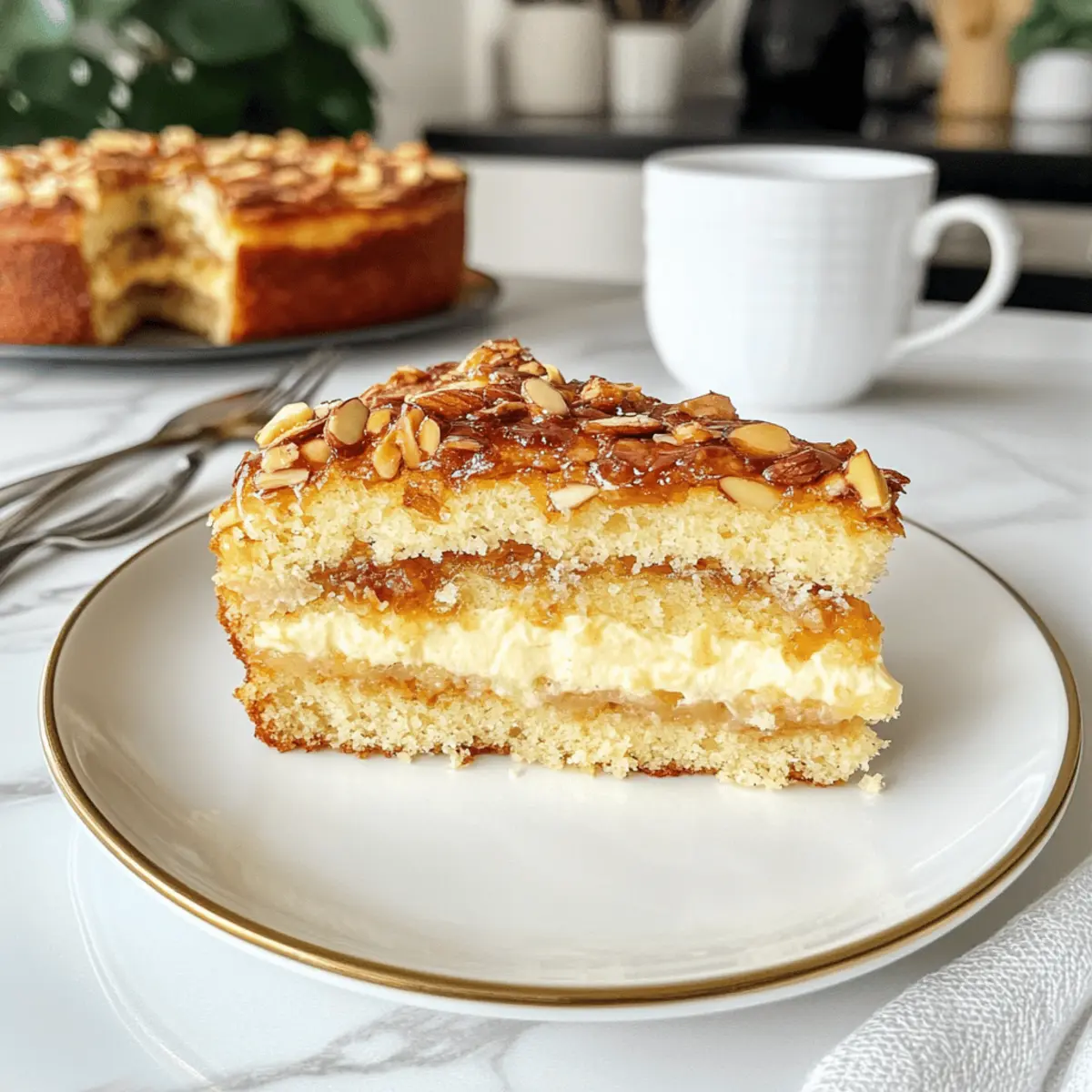 einfache Bienenstich Rezept