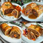 Veganer Linsenbraten im Blätterteigmantel