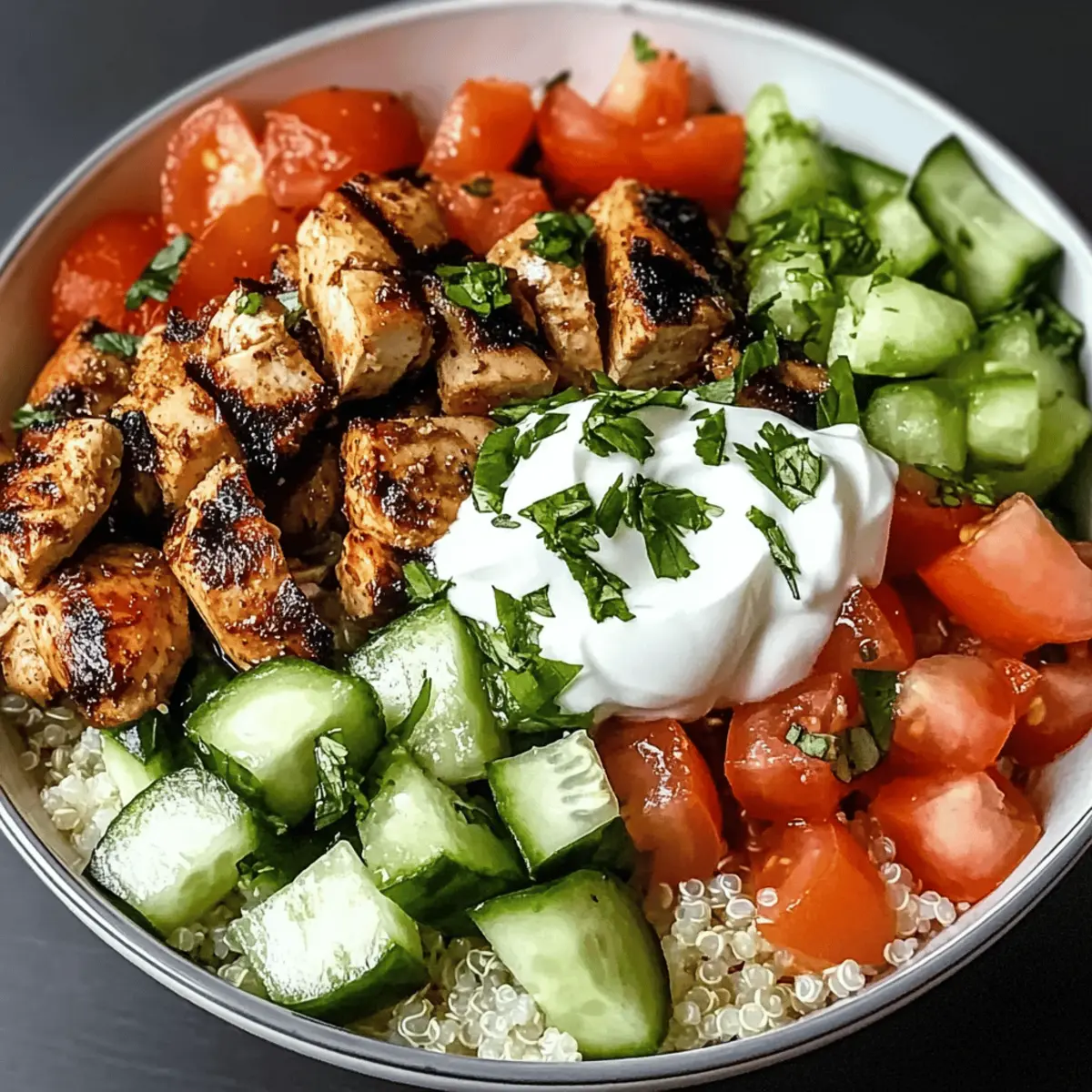 Healthy Kebab Bowl with high protein content