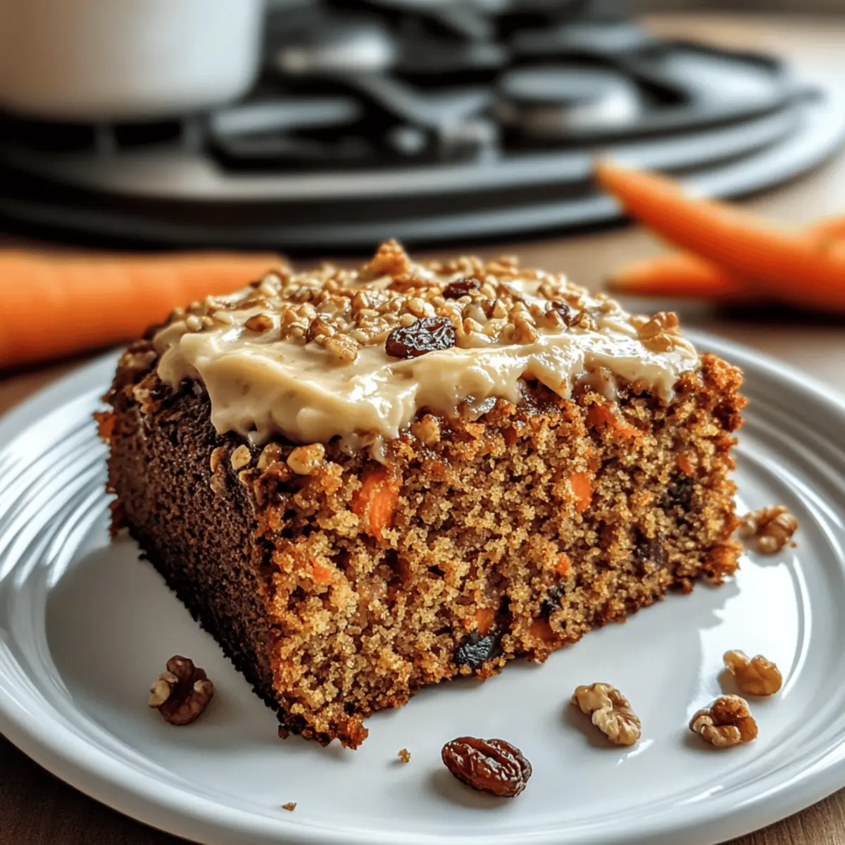 Mehlfreier Haferflocken-Möhrenkuchen