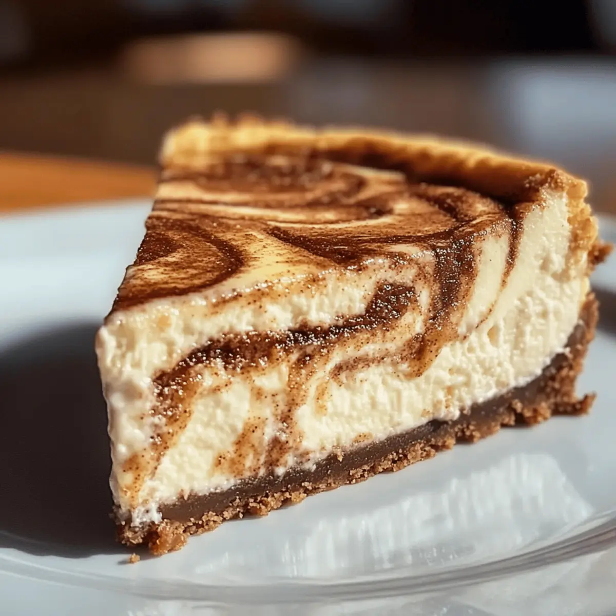 Zimtschnecken Käsekuchen mit Keksboden