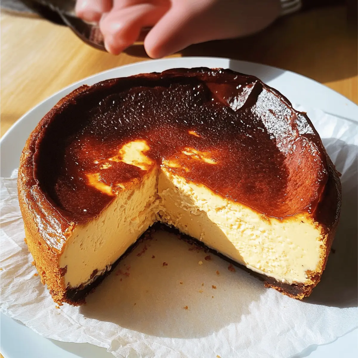 Baskischer verbrannter Käsekuchen