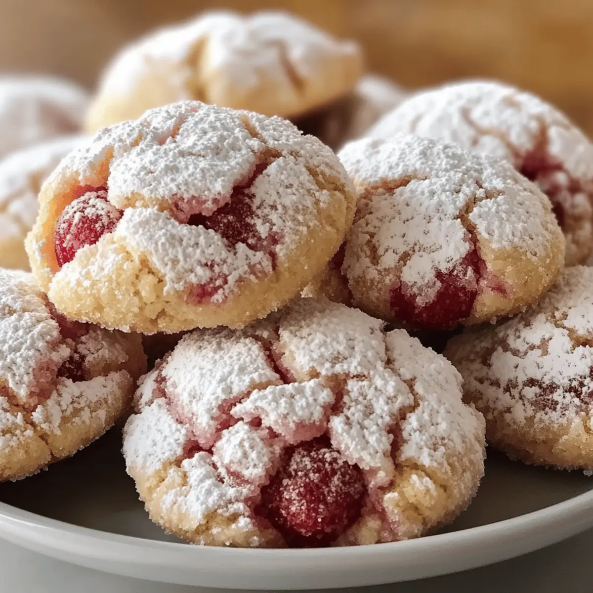 Himbeer-Crinkle-Kekse